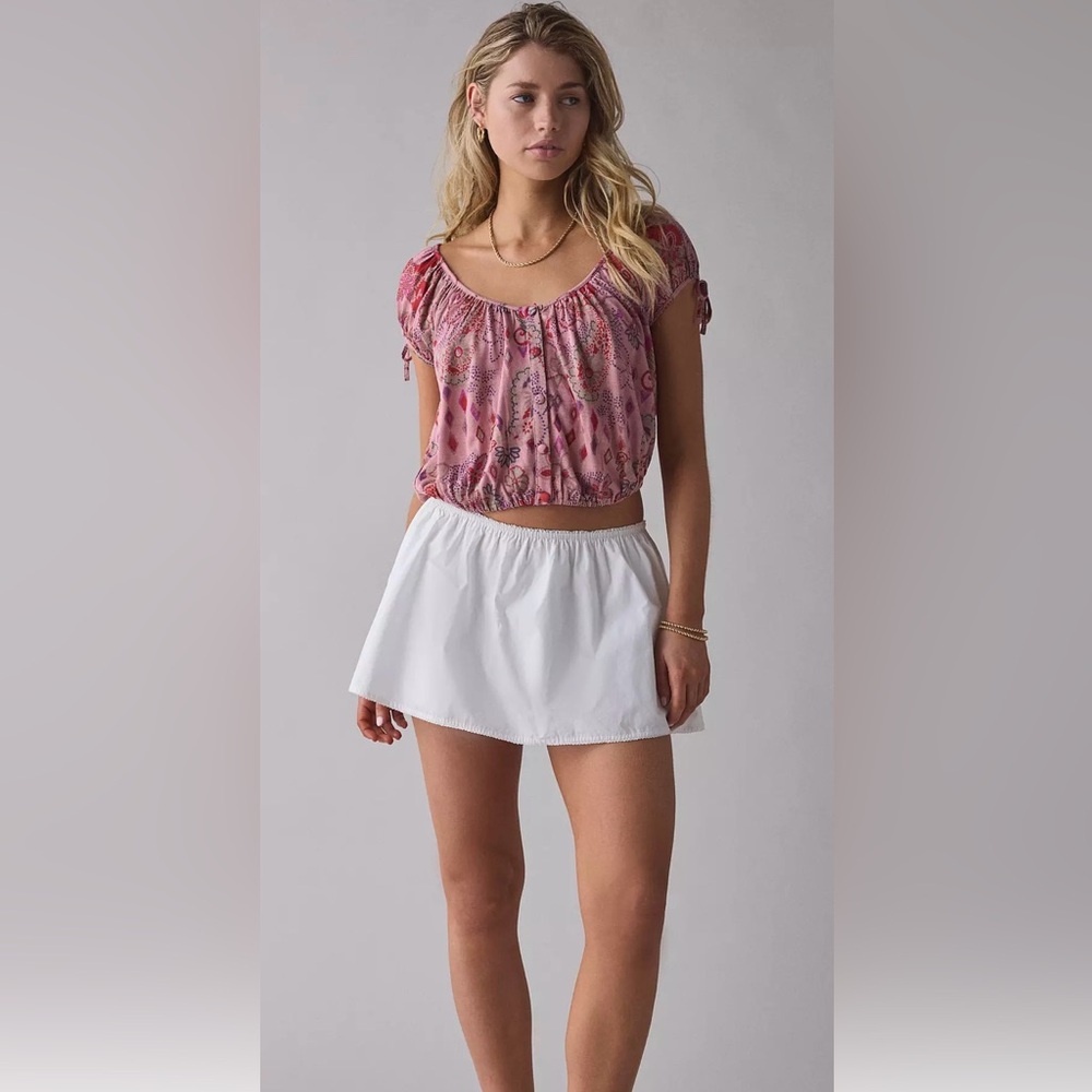 Urban Outfitters Chappel Prairie Paisley Cropped Top XS